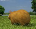 Hamster Low Poly Modelo 3D