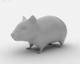Hamster Low Poly Modello 3D
