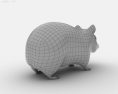 Hamster Low Poly Modello 3D