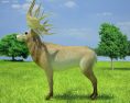 Irish Elk Low Poly Modello 3D