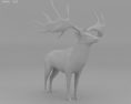 Irish Elk Low Poly Modelo 3D