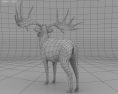 Irish Elk Low Poly 3D模型