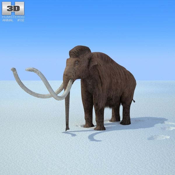 Mammoth Low Poly 3D model