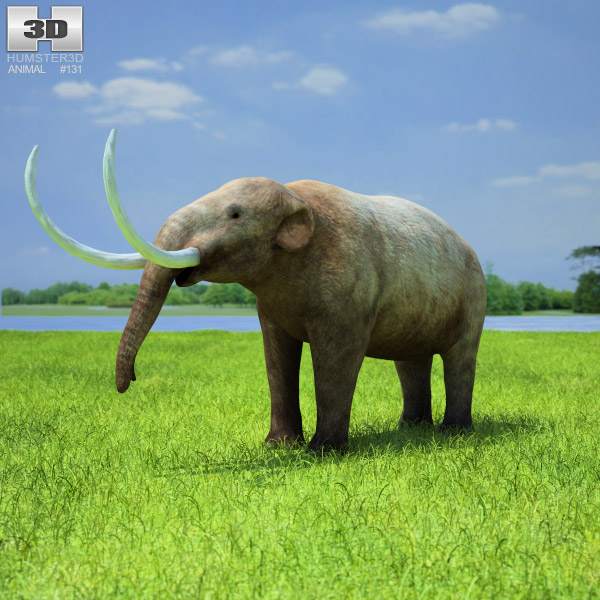Mastodon Low Poly 3D model
