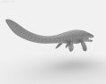 Mosasaurus Low Poly Modello 3D