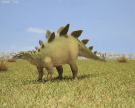 Stegosaurus Low Poly Modelo 3d
