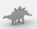 Stegosaurus Low Poly Modèle 3d