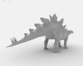 Stegosaurus Low Poly Modèle 3d