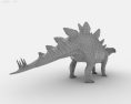 Stegosaurus Low Poly 3D-Modell
