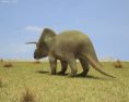 Triceratops Low Poly Modelo 3d