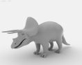 Triceratops Low Poly Modèle 3d