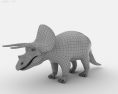 Triceratops Low Poly Modelo 3D