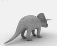 Triceratops Low Poly Modello 3D