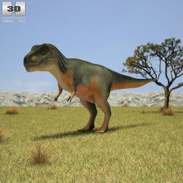 Tyrannosaurus Low Poly Modèle 3D