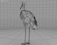 White stork Low Poly 3D-Modell