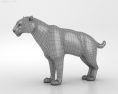 Homotherium Low Poly 3Dモデル