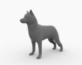 Siberian Husky Low Poly 3D-Modell