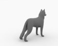 Siberian Husky Low Poly 3D-Modell