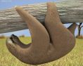 Three-toed sloth Low Poly 3d model
