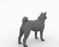Akita Inu Low Poly 3D-Modell