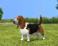 Basset Hound Low Poly Modelo 3D