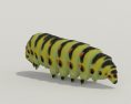 Caterpillar Low Poly Modello 3D