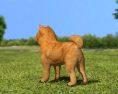 Chow Chow Low Poly 3Dモデル