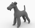 Fox Terrier Wire Low Poly Modelo 3D