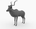 Greater Kudu Low Poly Modello 3D