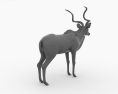 Greater Kudu Low Poly 3D-Modell