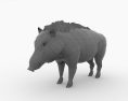 Hog Low Poly 3D 모델 