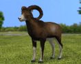 Mouflon Low Poly 3D模型