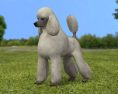 Poodle Low Poly Modello 3D