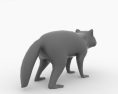 Raccoon Low Poly Modello 3D