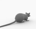 Rat Grey Low Poly Modelo 3d