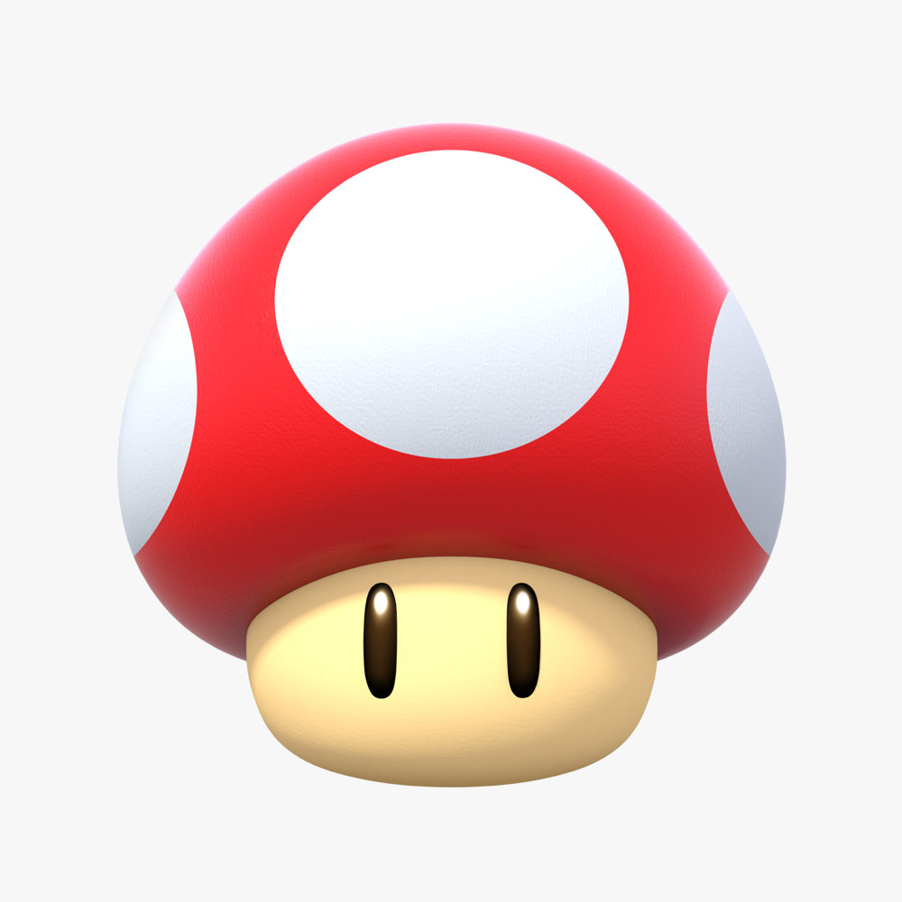 Mario Mushroom 3D 모델 