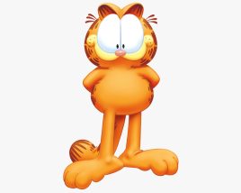 Garfield 3D 모델 