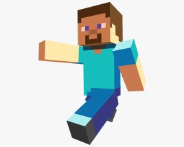 Minecraft Steve 3D-Modell