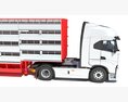 Animal Transporter Truck And Trailer Modelo 3d