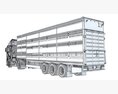 Animal Transporter Truck And Trailer Modelo 3d