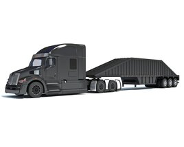 Bottom Dump Truck 3D 모델 