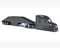 Bottom Dump Truck 3D-Modell Draufsicht
