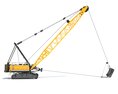 Dragline Excavator Mining Construction Machinery 3D 모델 
