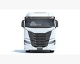 Heavy Truck With Bottom Dump Trailer Modelo 3d argila render
