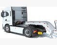 Heavy Truck With Lowboy Trailer Modèle 3d