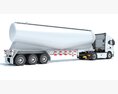 Heavy Truck With Tank Trailer 3D 모델 