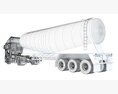 Heavy Truck With Tank Trailer 3D-Modell