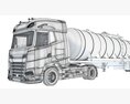 High-Roof Euro Tanker Truck 3D 모델 