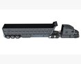 Sloped Cab Truck With Tipper Trailer Modelo 3d