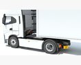 Truck With Refrigerator Trailer 3D 모델 